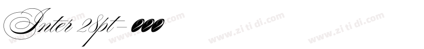 Inter 28pt字体转换